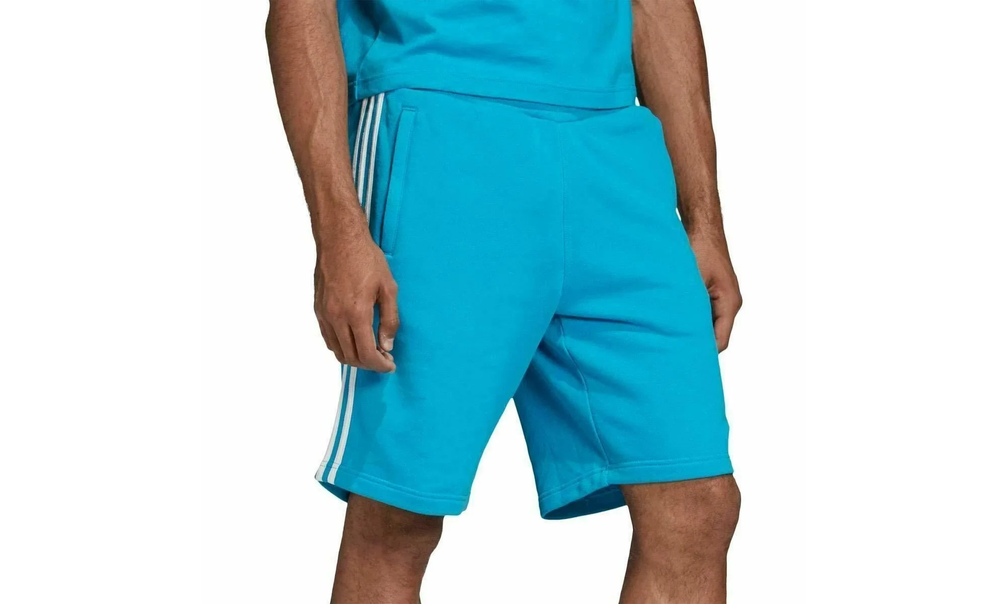 Originals 3-Stripe Shorts "Shock Cyan" ED4906 - 1
