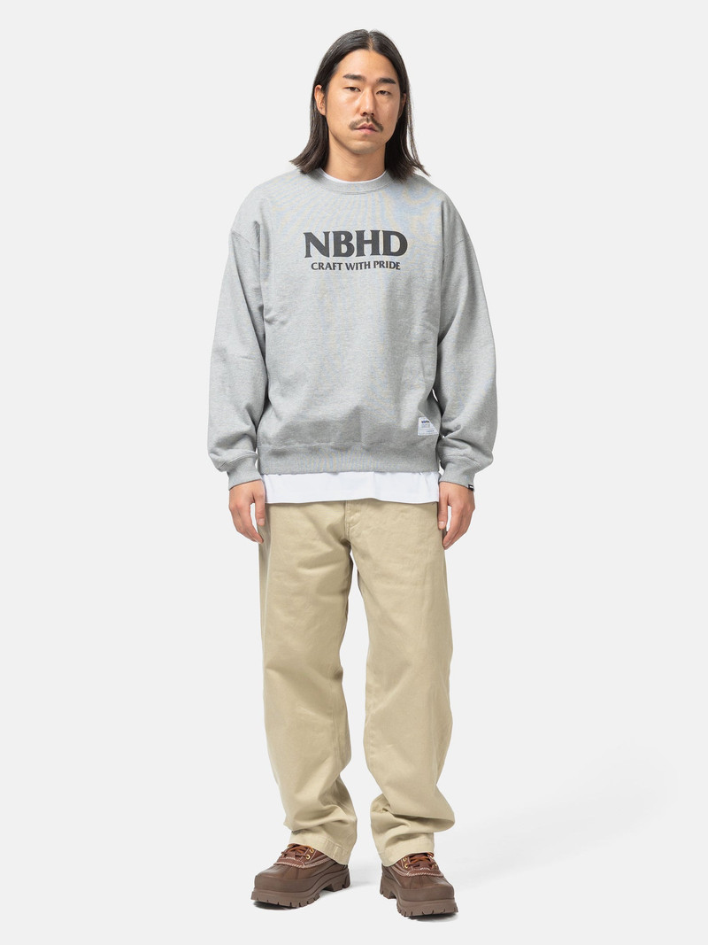 NEIGHBORHOOD Classic Sweat Shirt LS Gray outlook