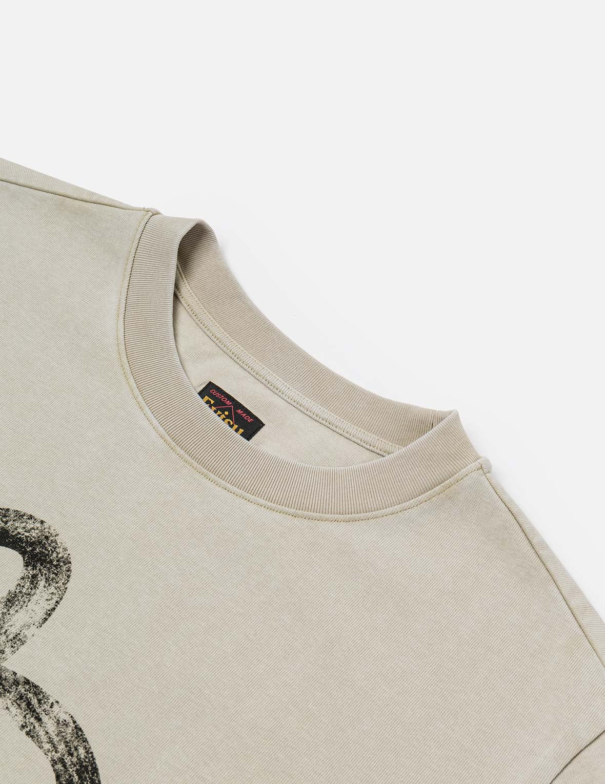 Hand-Drawn Seagull Print Relax Fit T-Shirt - 6