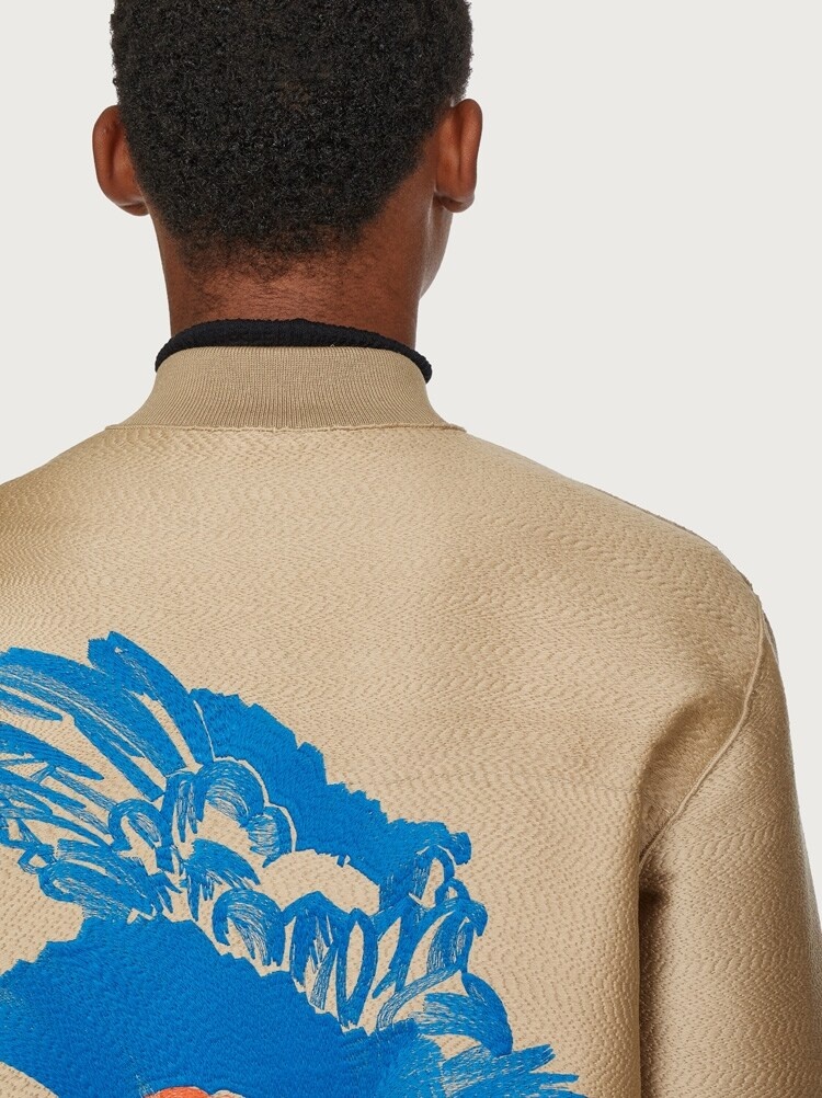POPPY EMBROIDERED BOMBER - 6