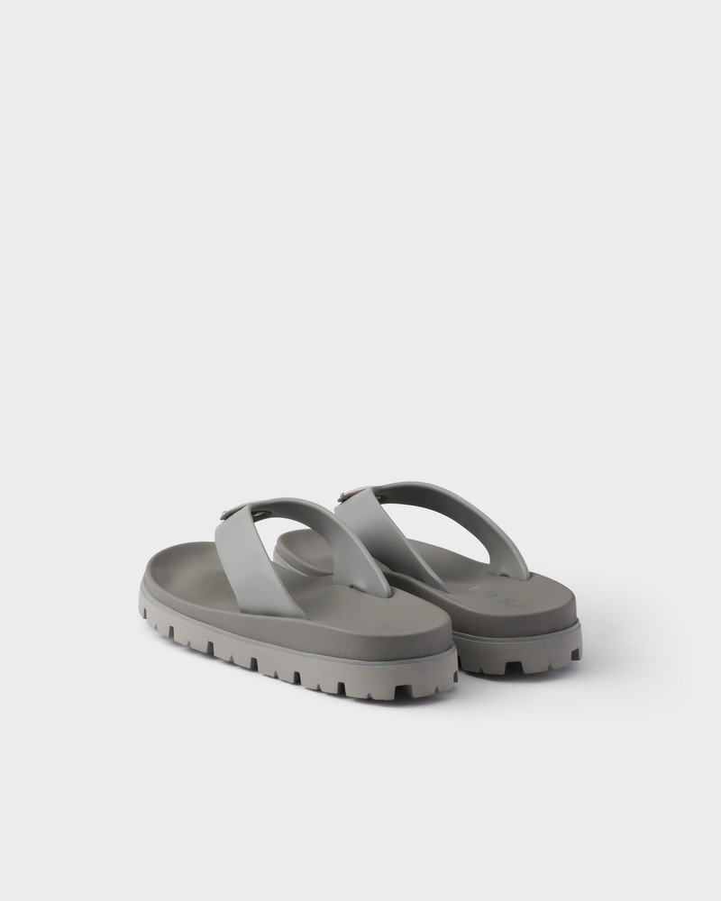 Rubber thong sandals 4