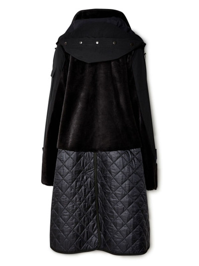 Junya Watanabe quilted hooded parka coat outlook