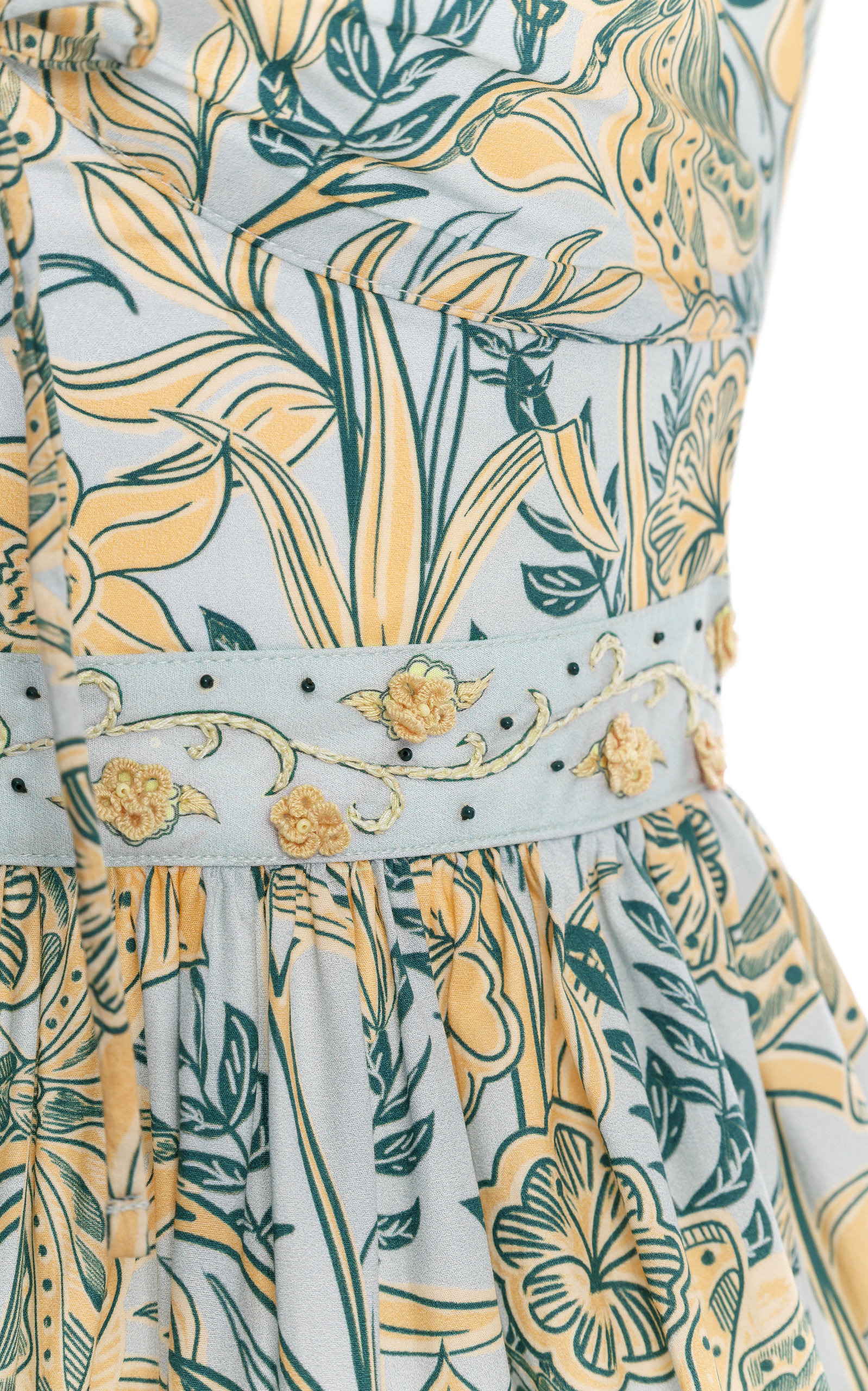 Manzanilla Vuelo Día Cotton Mini Dress blue - 3