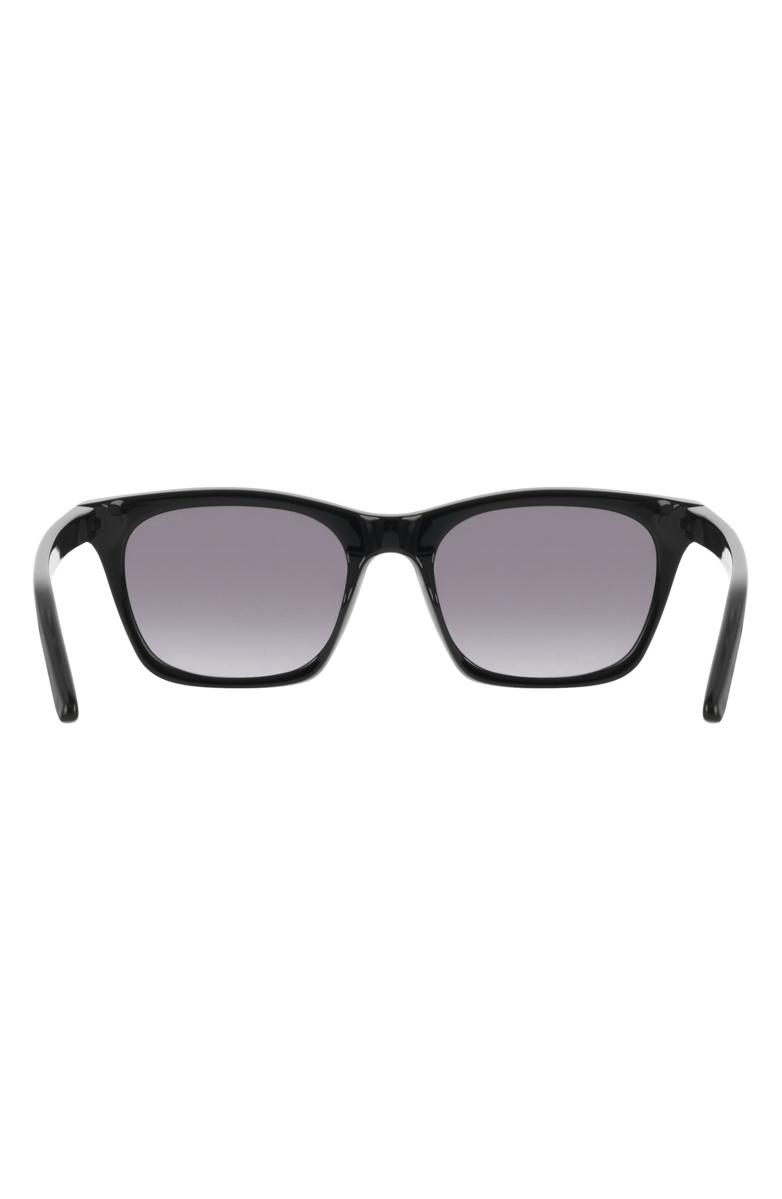 Nike Vital Flow 53mm Gradient Tea Cup Sunglasses in Black /Smoke Gradient at Nordstrom - 8