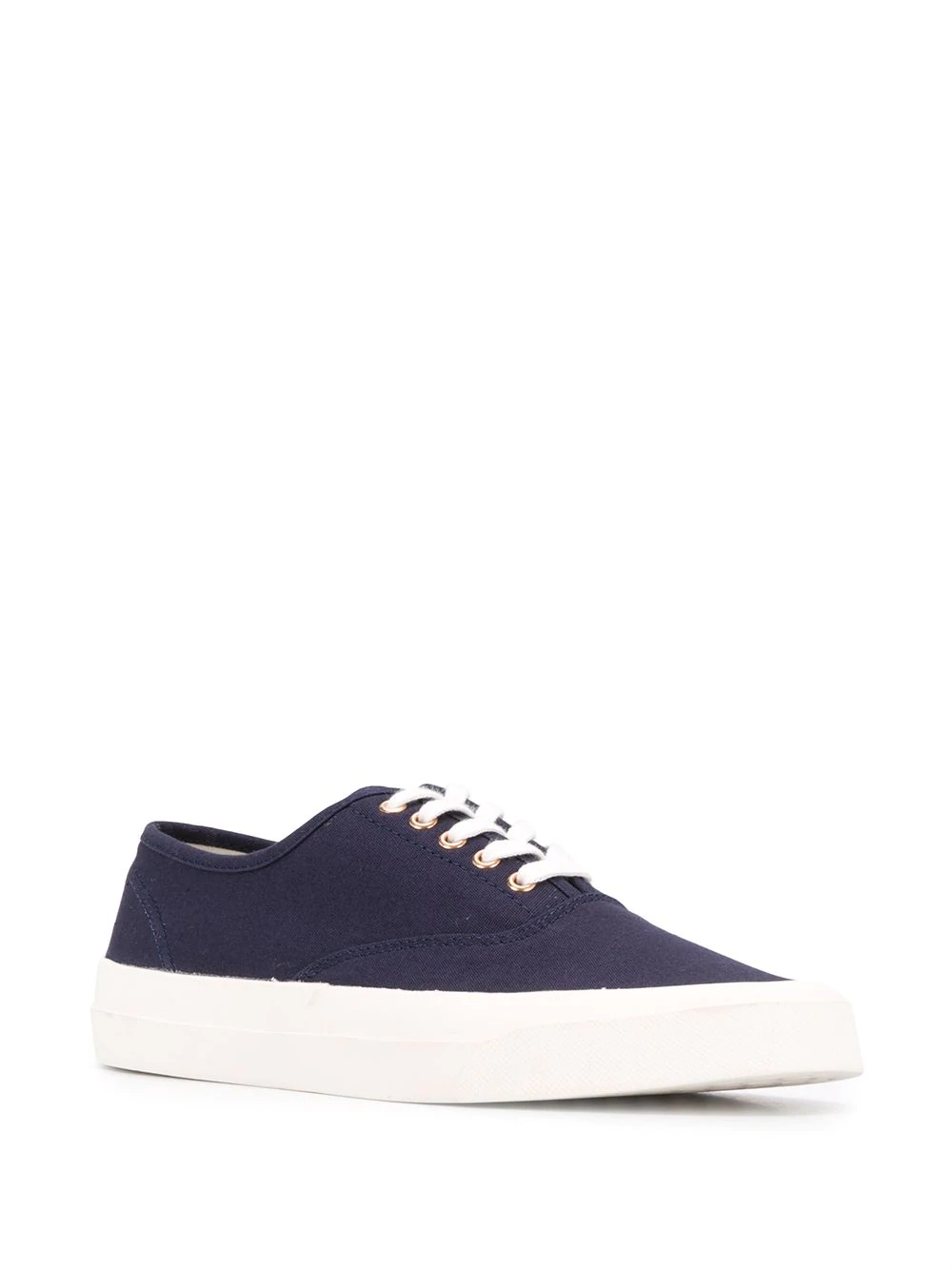 contrast low-top sneakers - 2