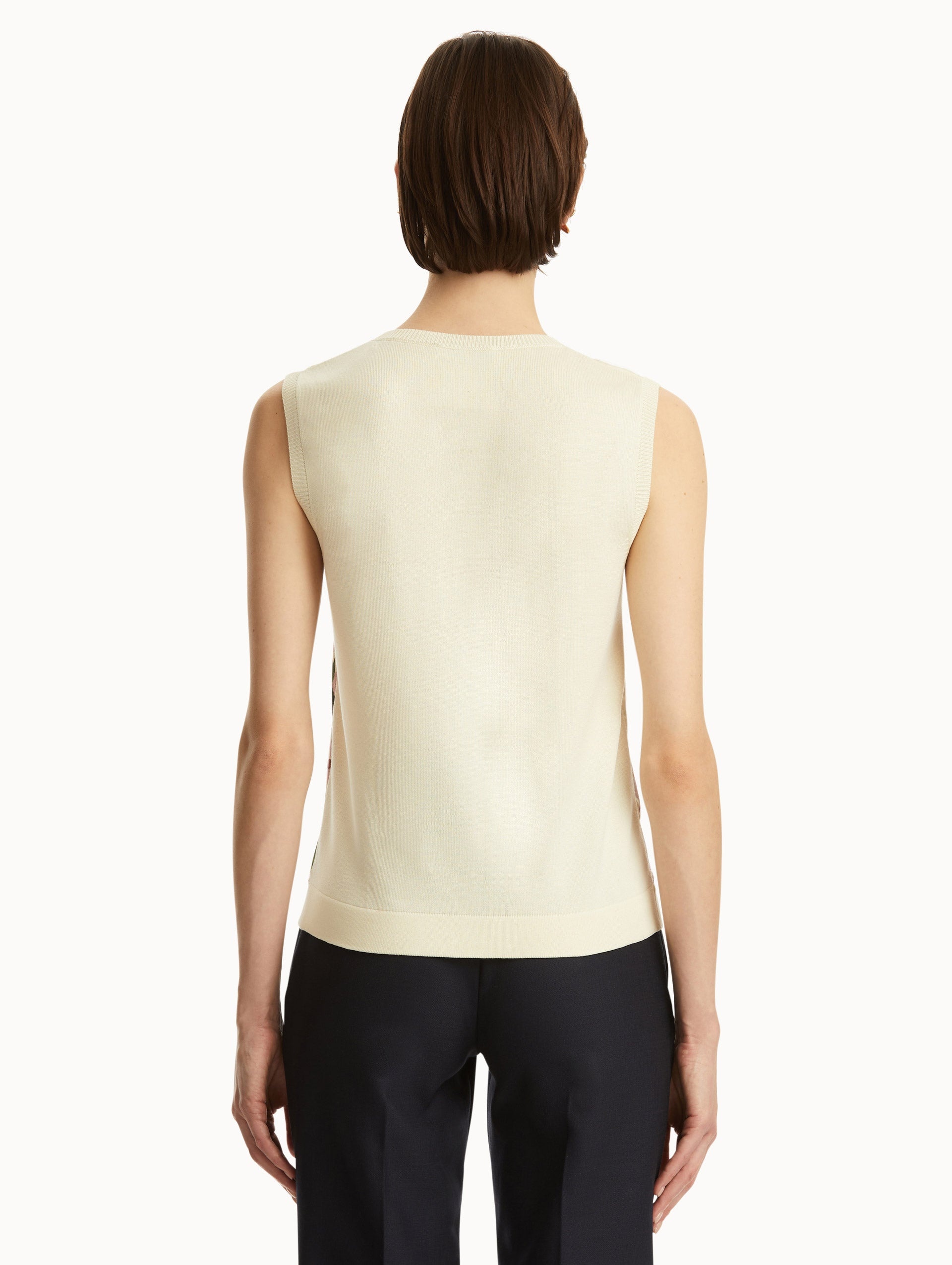 CHERRY BLOSSOM SILK INSET TANK - 4