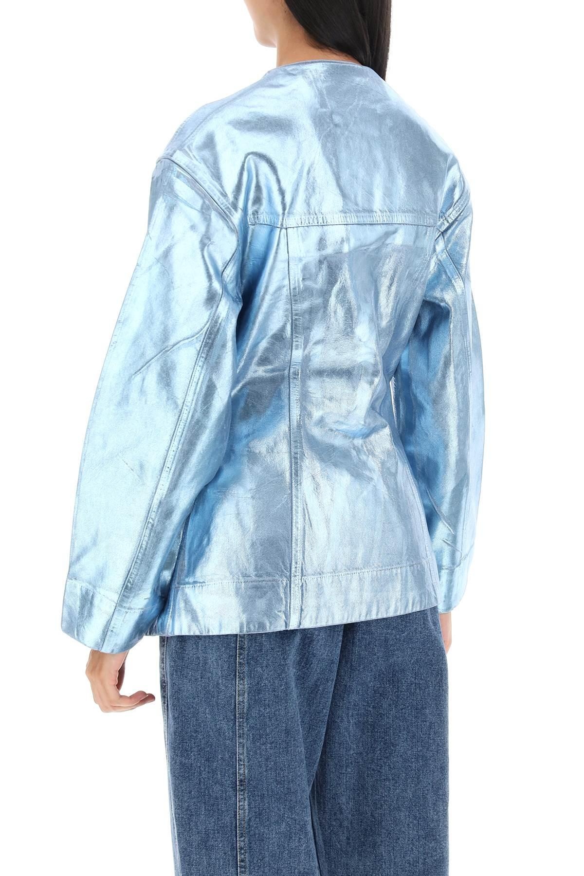 FOIL DENIM JACKET - 4