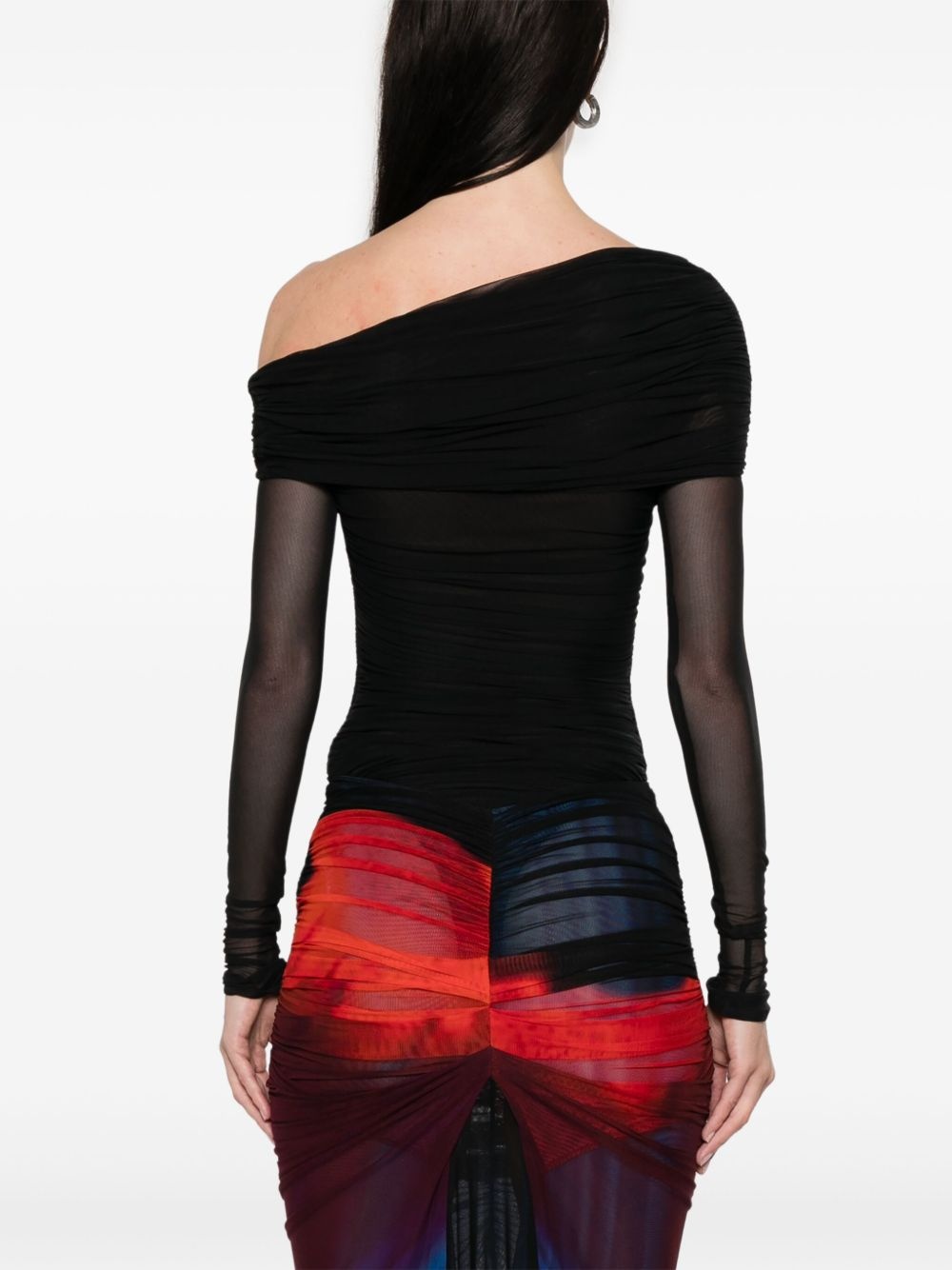 off-shoulder ruched bodysuit - 4