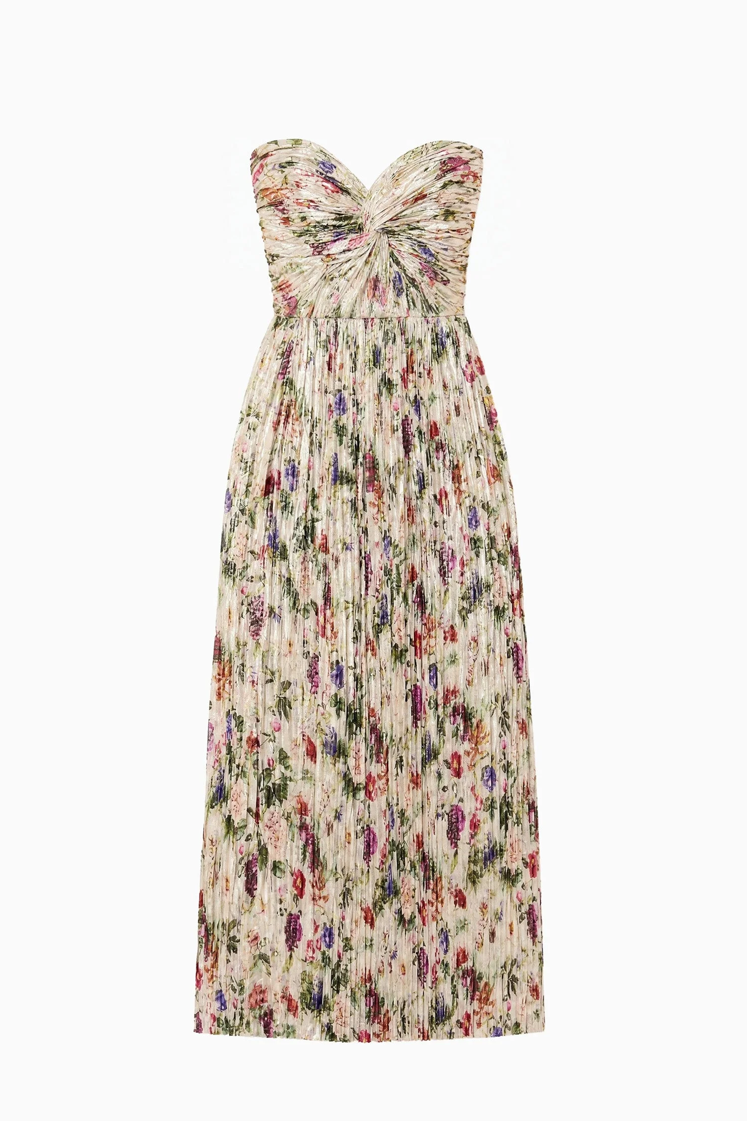 Adelaide Strapless Pleated Dress - 1