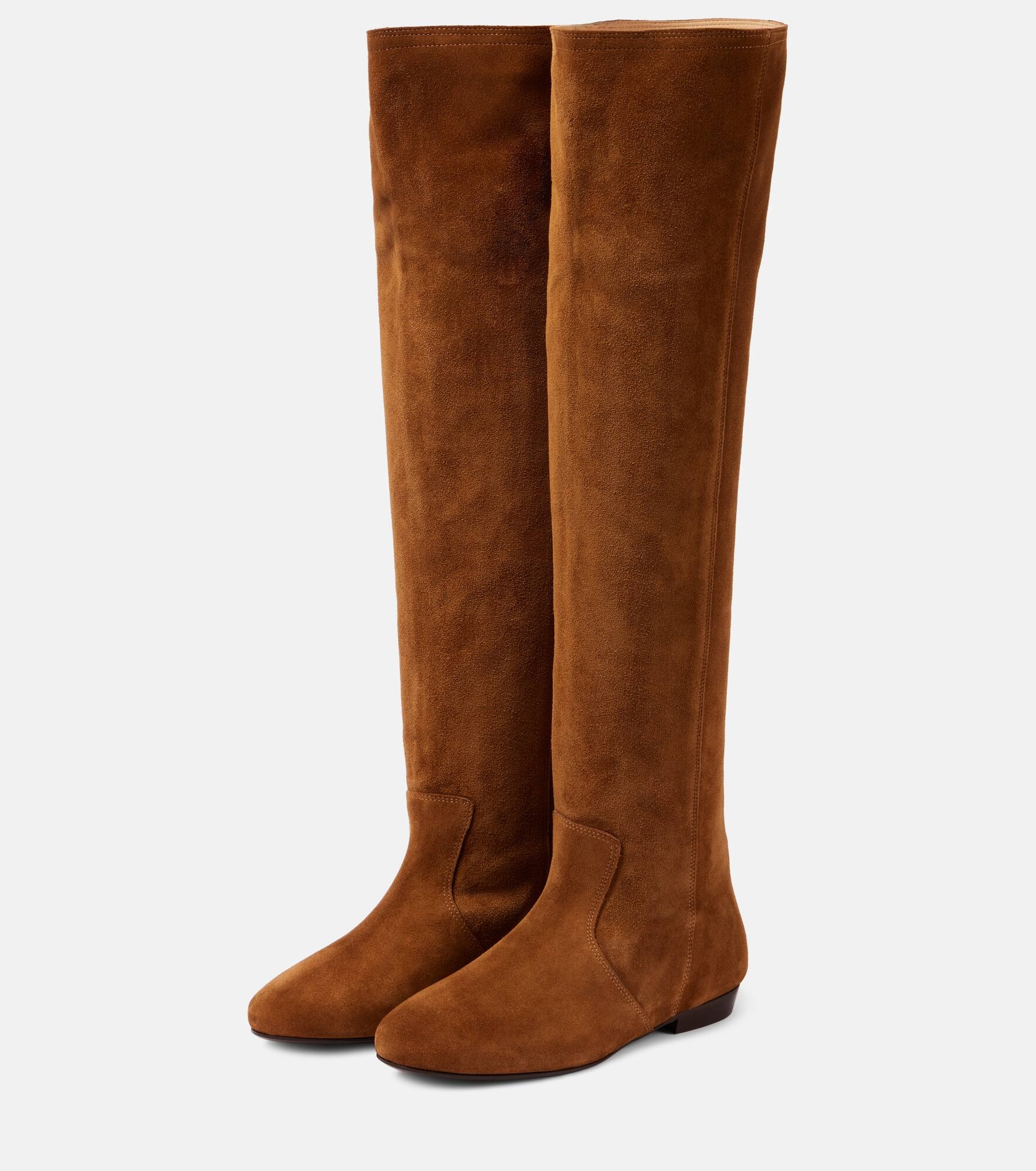 Solya suede knee-high boots - 4