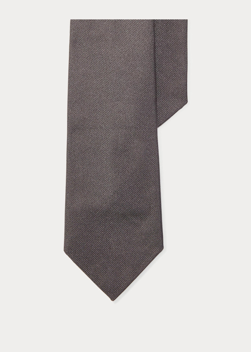 Silk Repp Narrow Tie 1