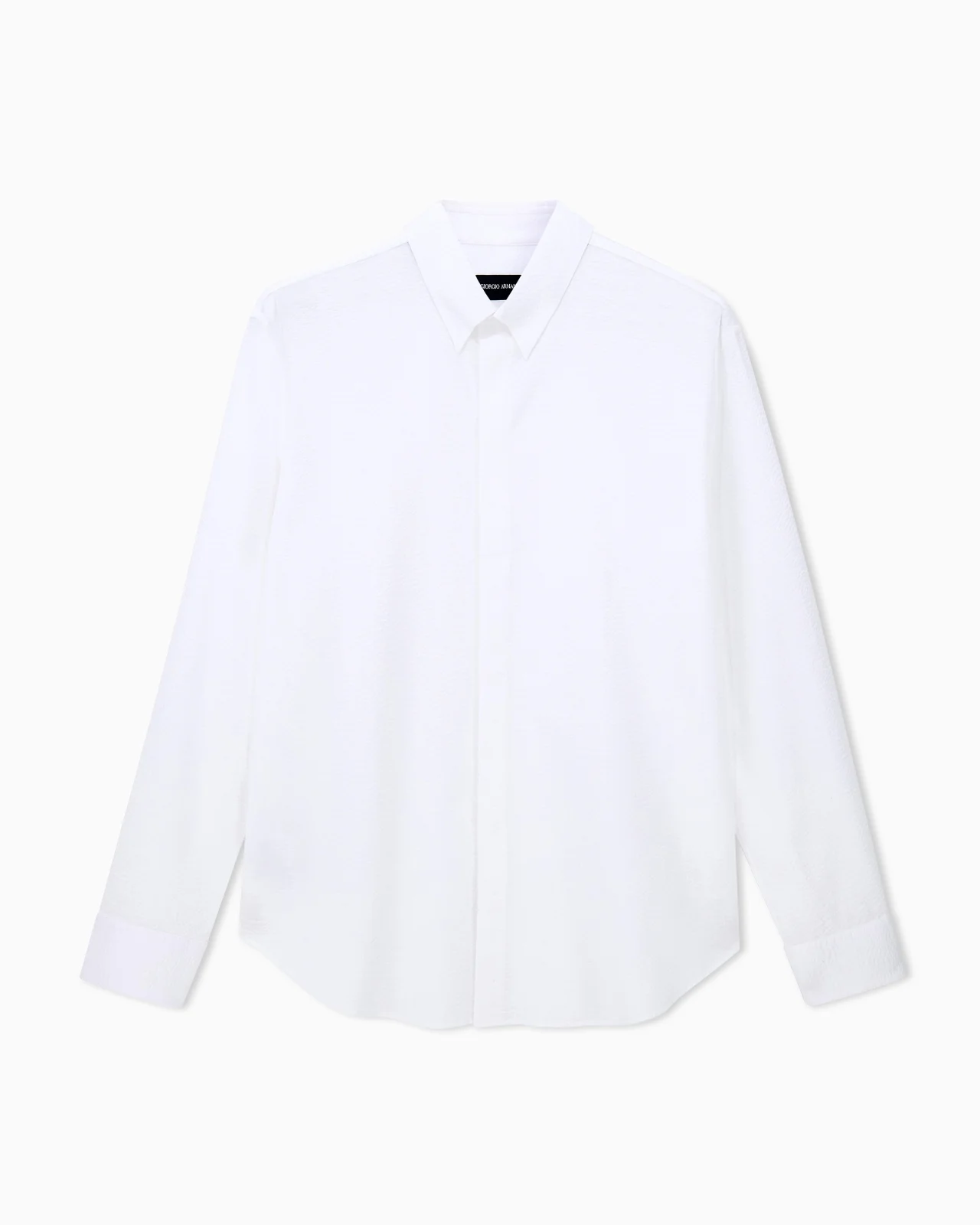 SHIRT REGULAR FIT IN COTTON SEERSUCKER - 1