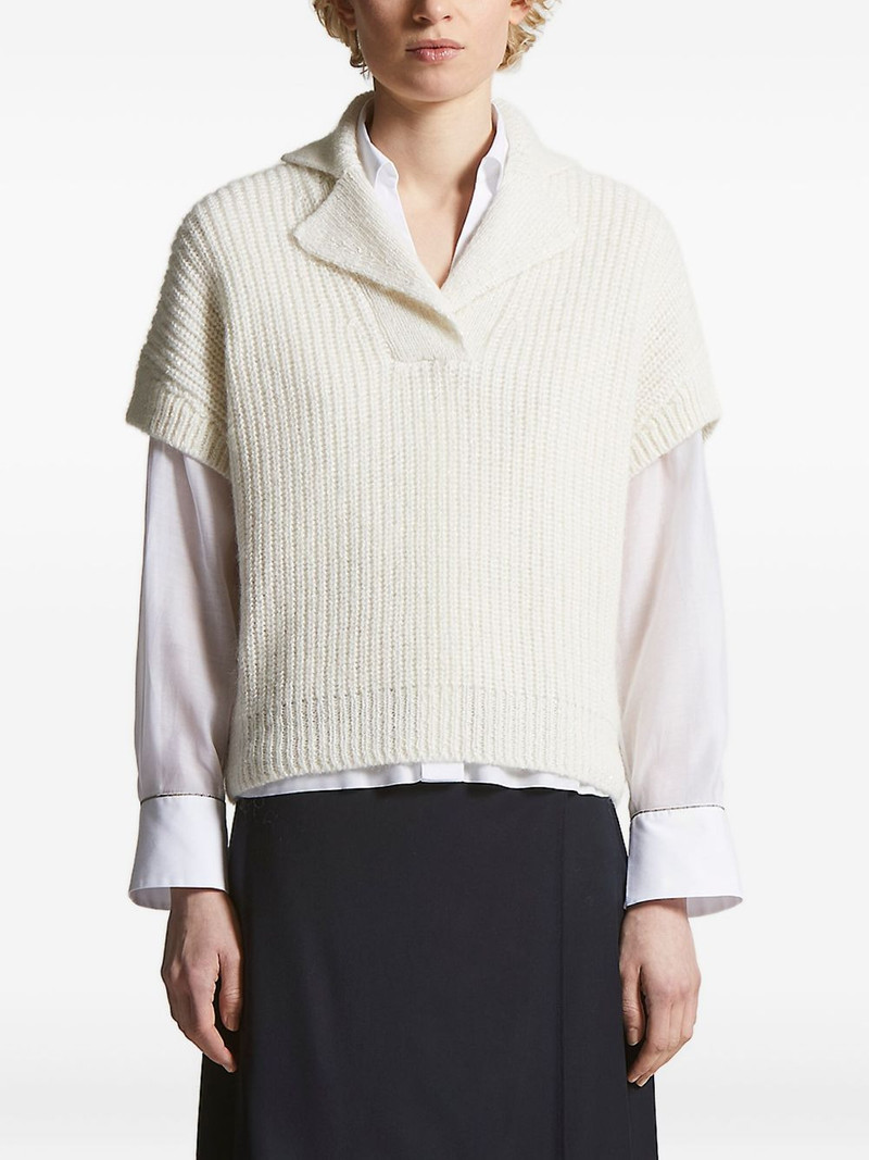 ribbed collar sweater 1