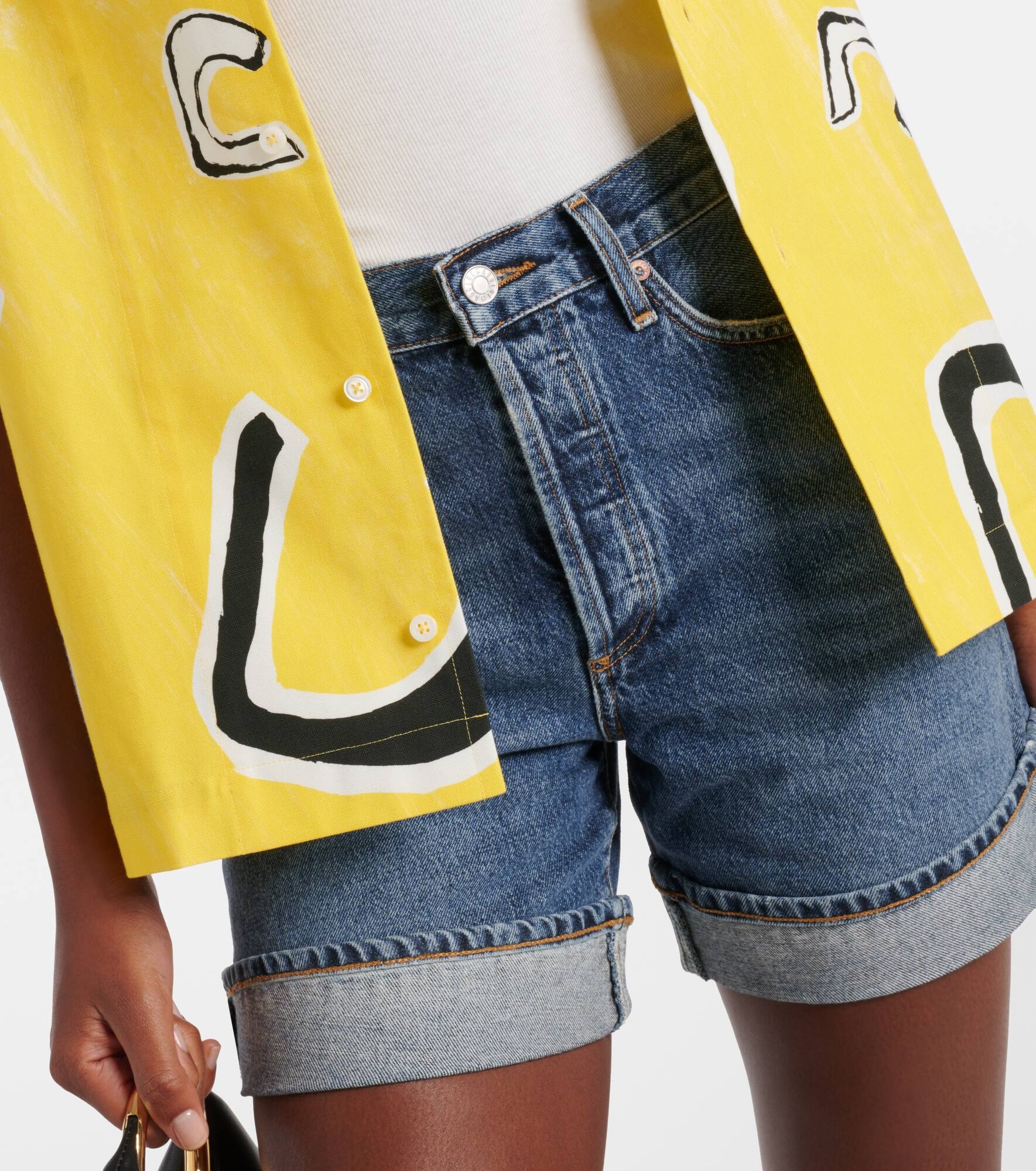 Dame high-rise denim shorts - 4