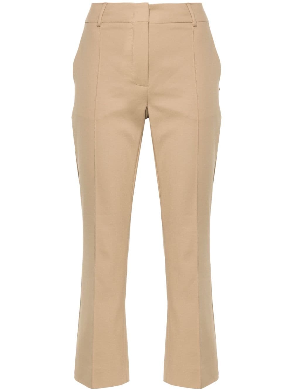 raised-seam cropped trousers - 1