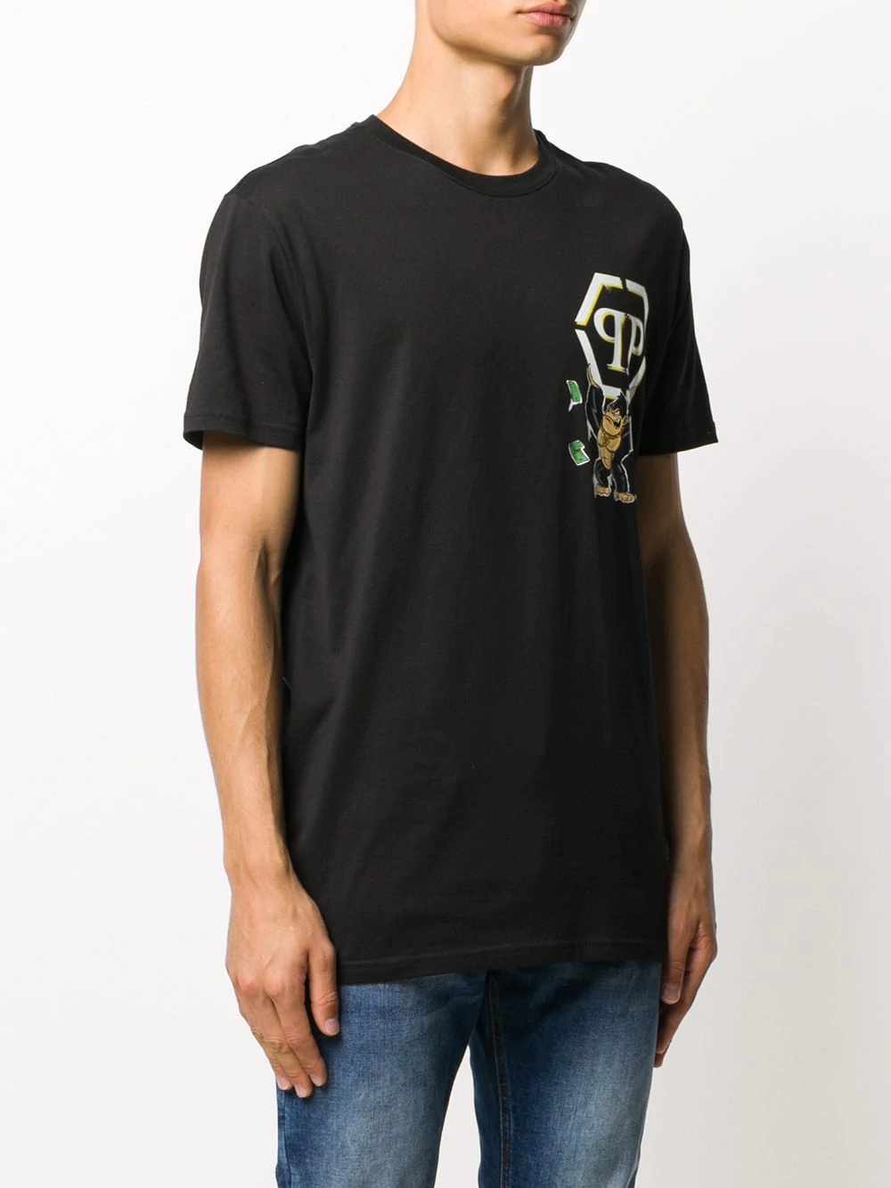 King logo print T-shirt  - 3