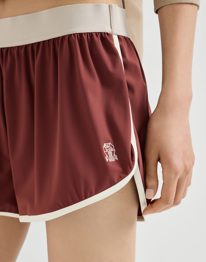 Techno jersey shorts with logo 4