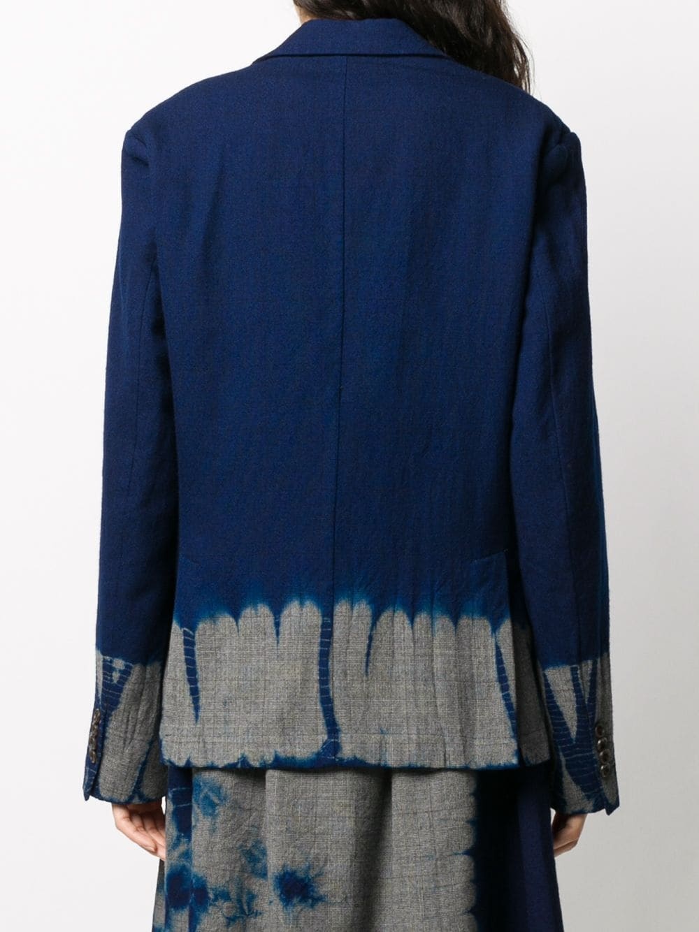 tie-dye wool jacket - 4