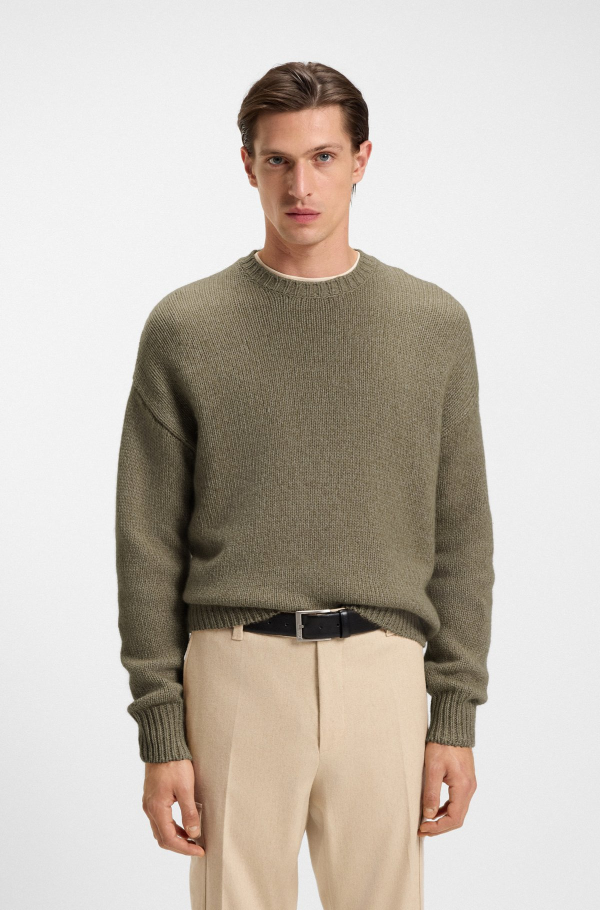 OVERSIZED-FIT SWEATER IN CASHMERE WITH COTTON - 2