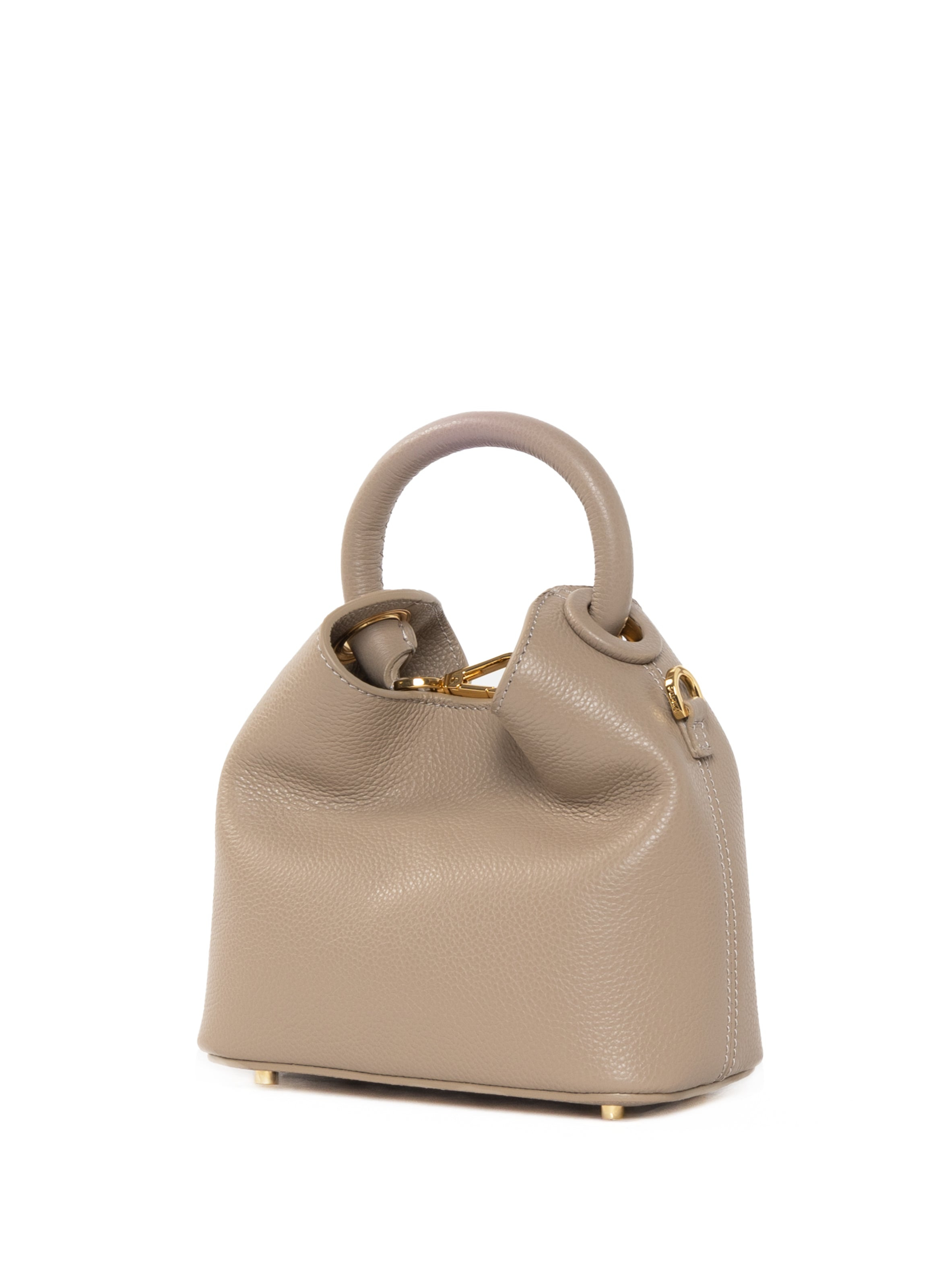 Madeleine Pebbled Leather Taupe - 2