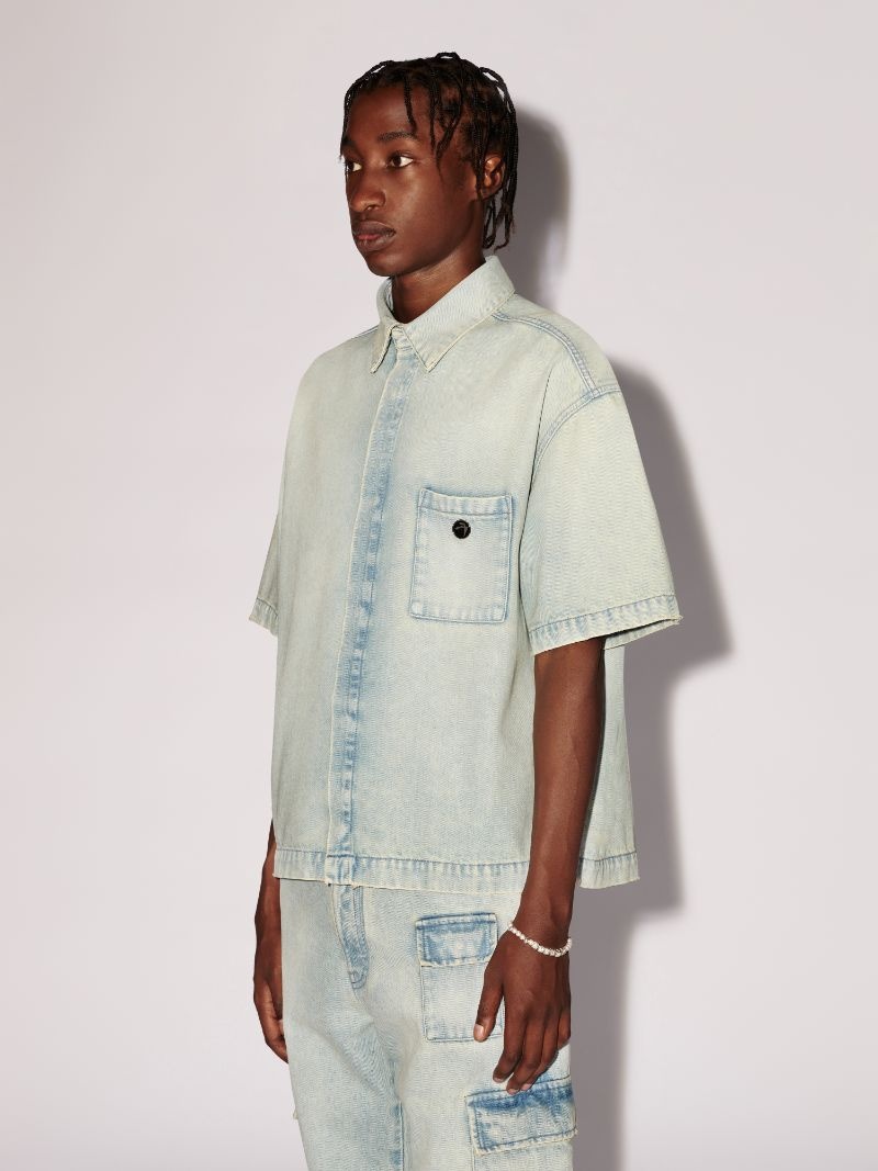 Boxy Fit Denim Shirt - 5