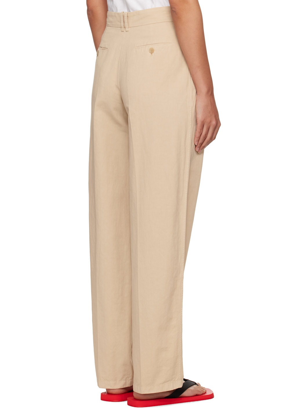 Beige Lilas Trousers - 3