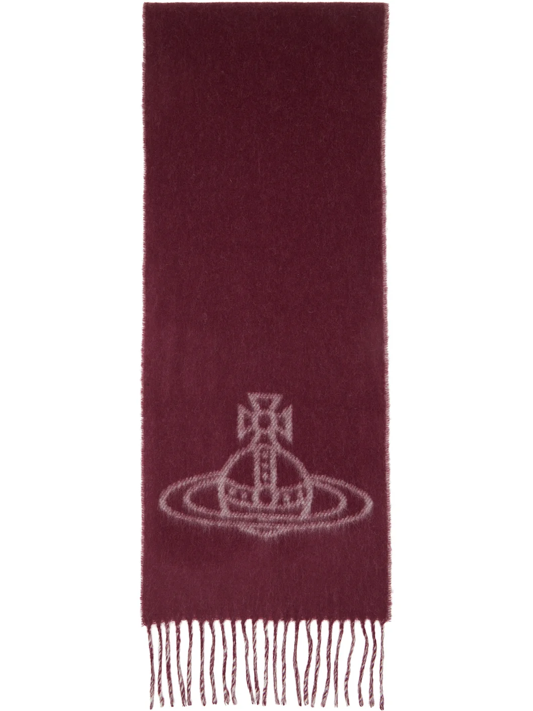 Burgundy Double Face Scarf - 1