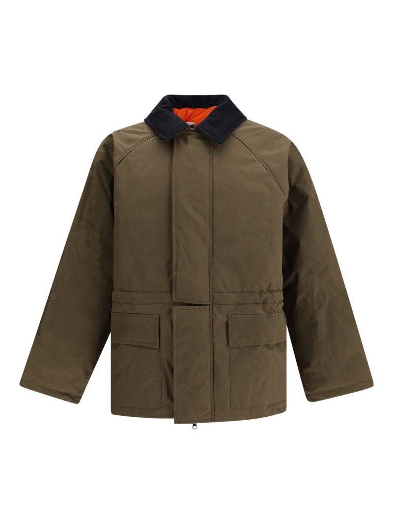 padded corduroy-collar parka 1