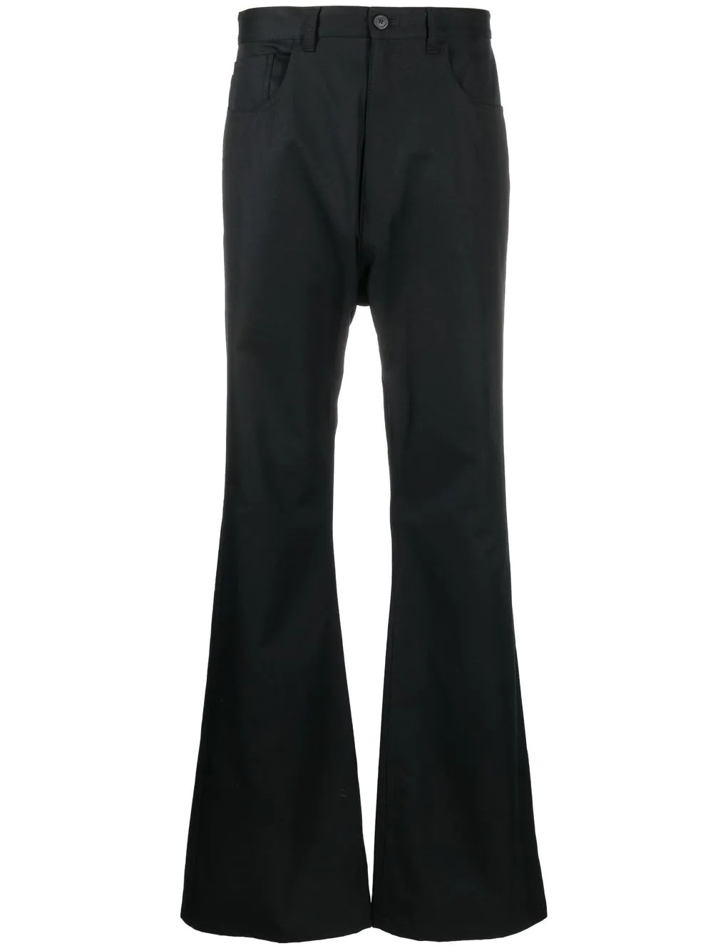 flared cotton trousers - 1