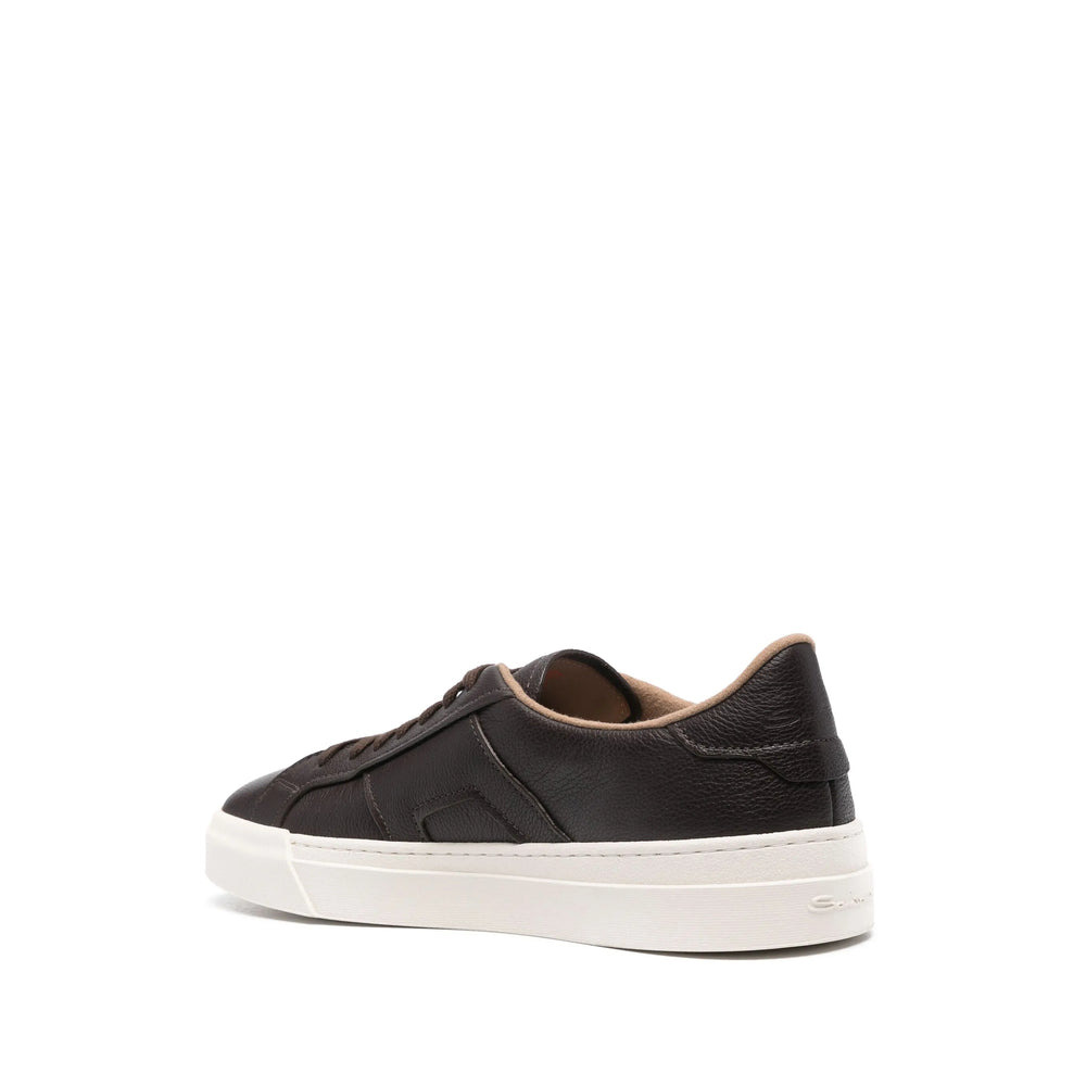 Santoni Brown Trainers - Low-Tops Men - 4