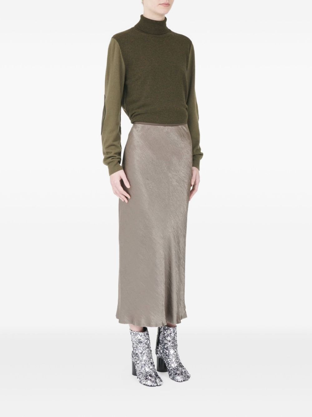 bias-cut midi skirt - 3