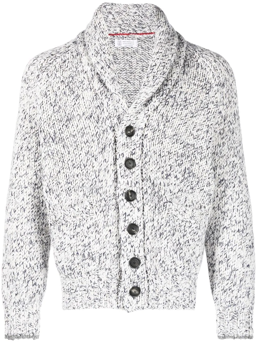 shawl lapel cardigan - 1