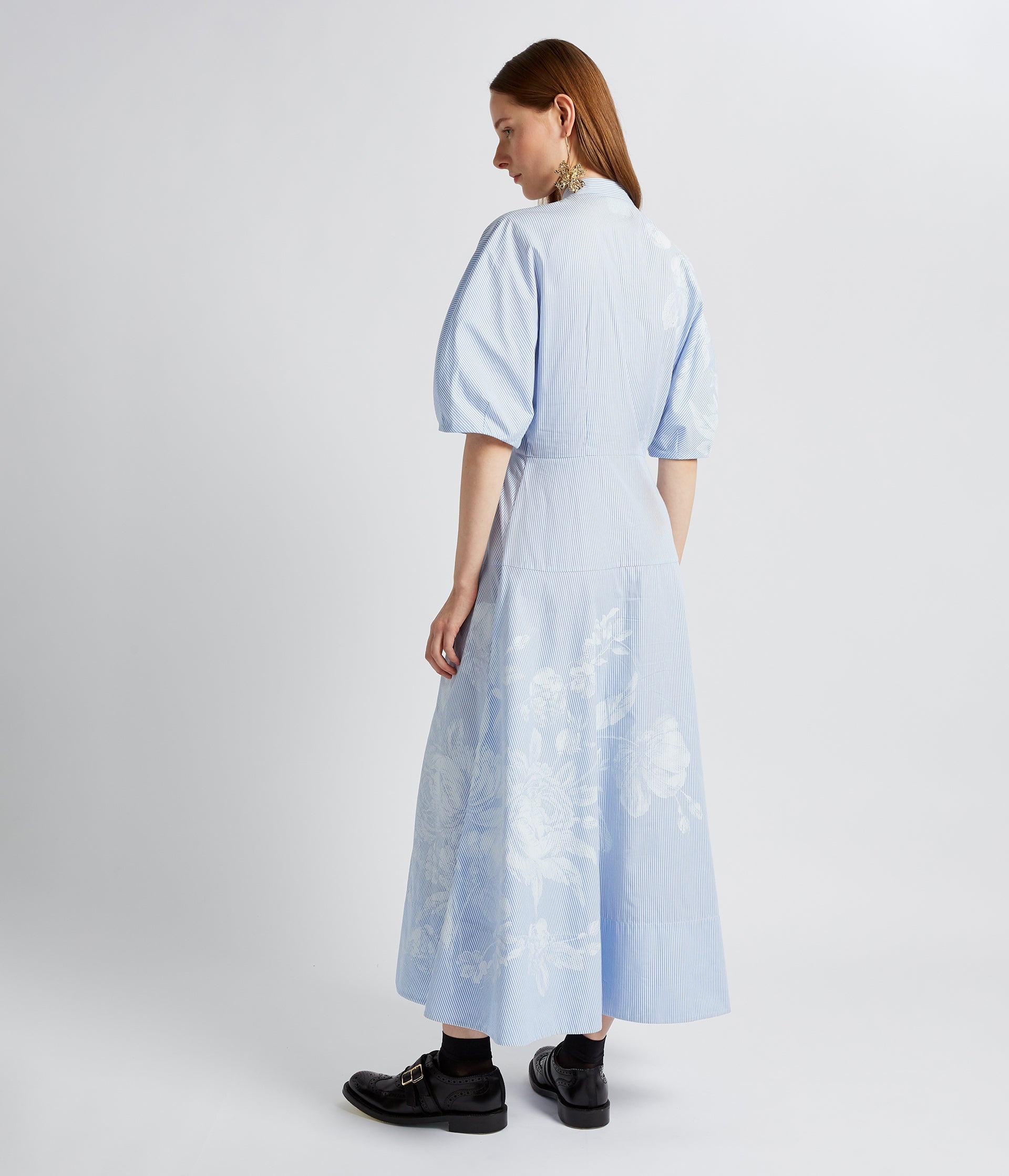 SHORT SLEEVE MIDI SHIRT DRESS - 3