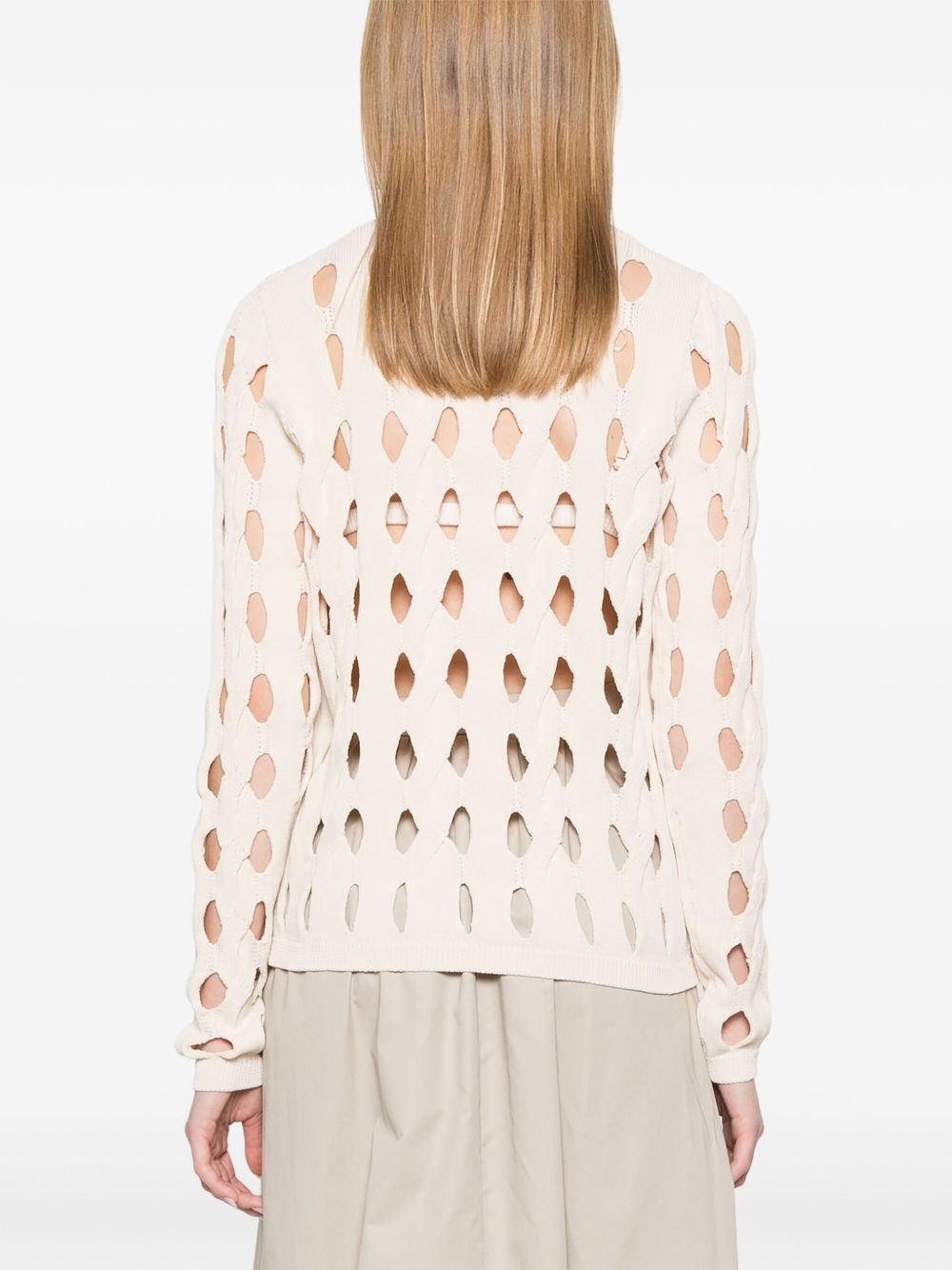 open-knit cardigan - 4