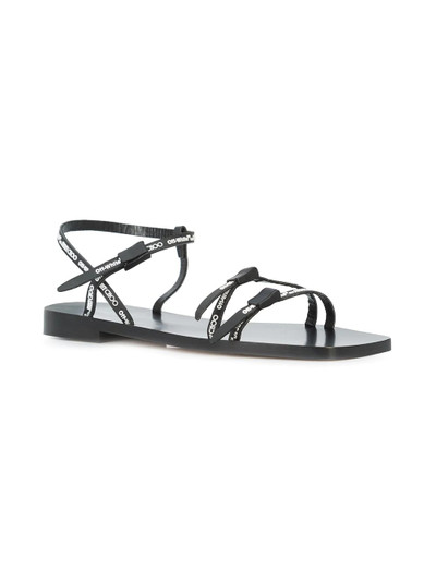 Off-White C/O Jimmy Choo Black Jane sandals outlook