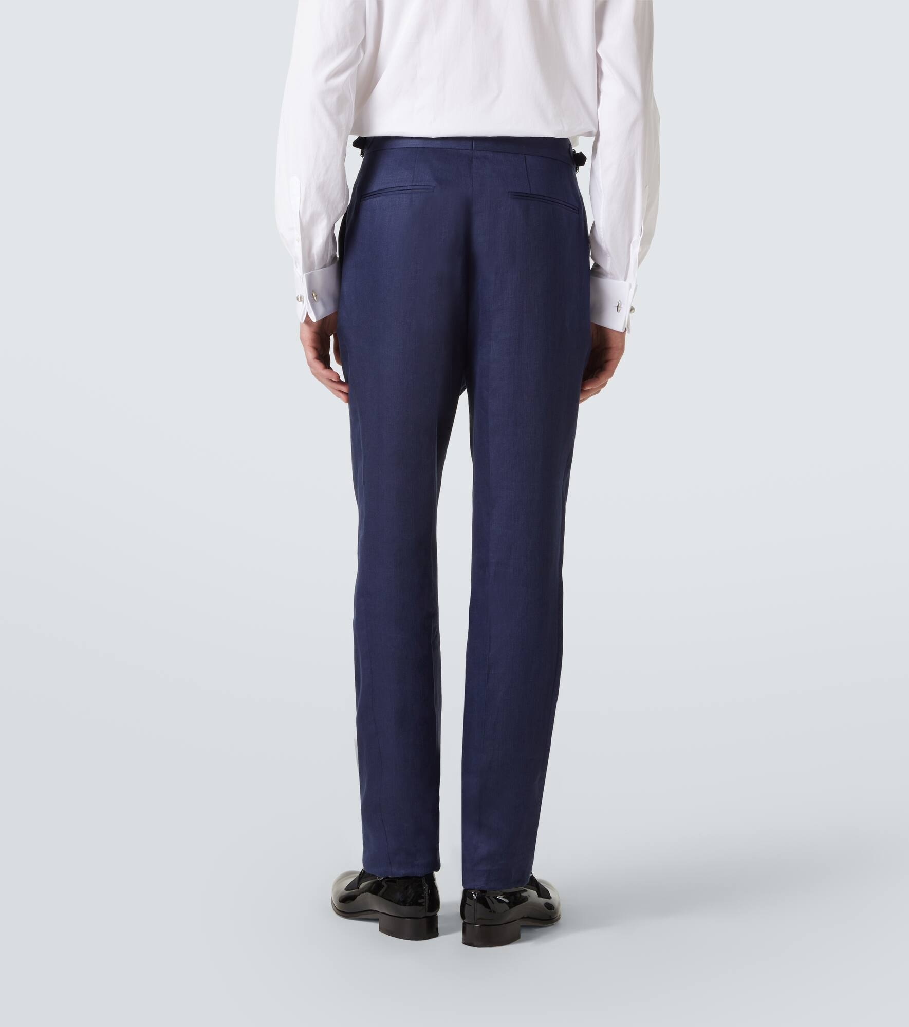 Double-breasted linen tuxedo - 6