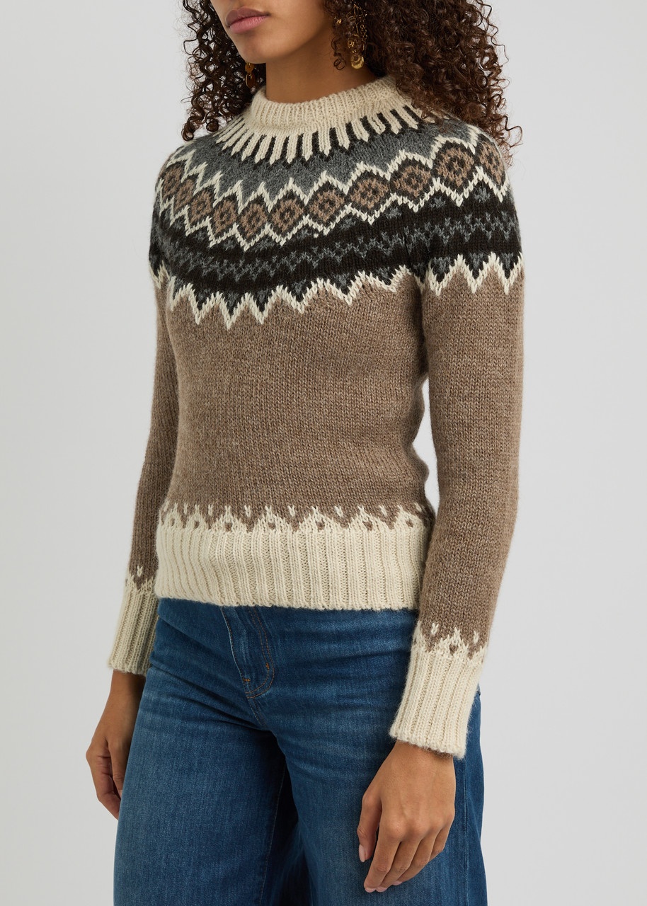 Chloe Fair Isle Intarsia Alpaca-blend Jumper - 2