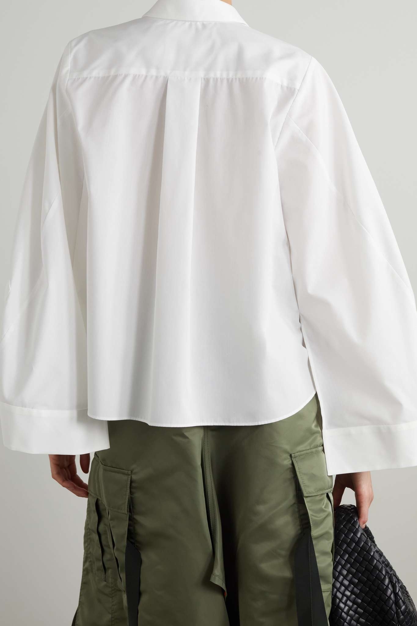 Cape-effect poplin shirt - 3