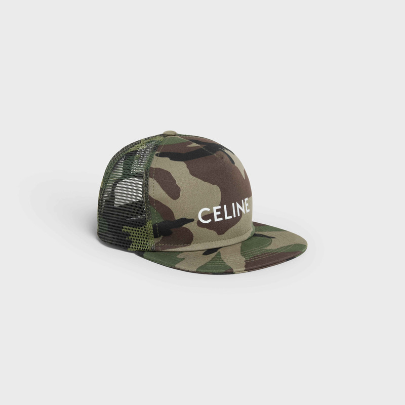 CELINE PRINT COTTON SNAPBACK CAP 1