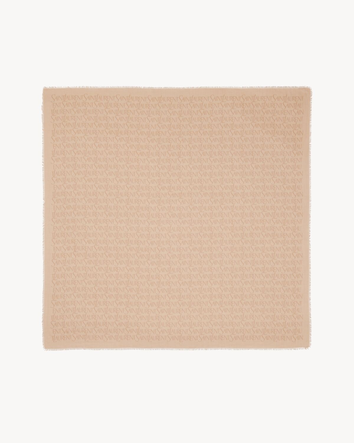 SAINT LAURENT LARGE SQUARE SCARF IN MODAL AND CASHMERE - 2