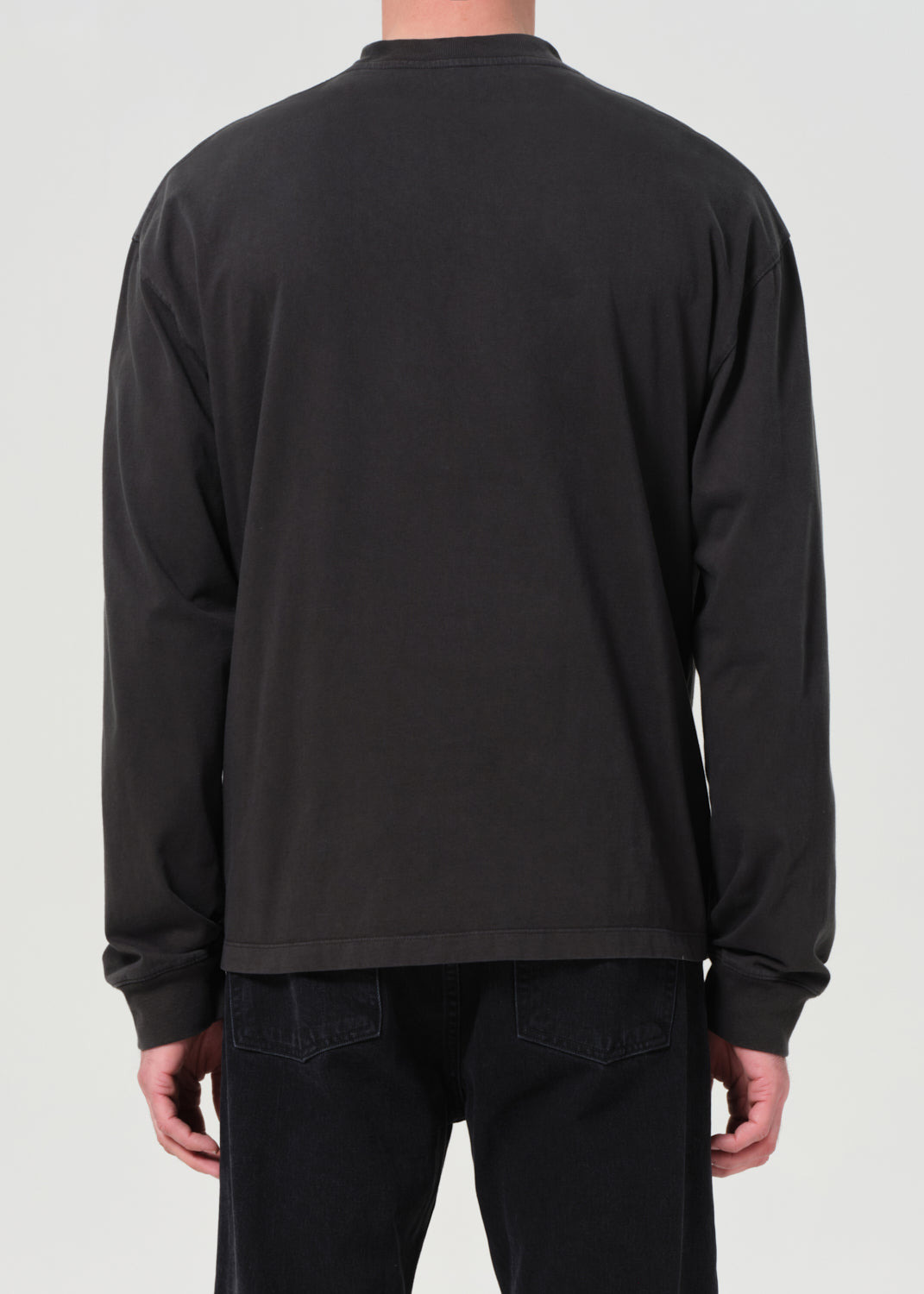 ASHA LONG SLEEVE MOCK NECK TEE IN CAVE - 3