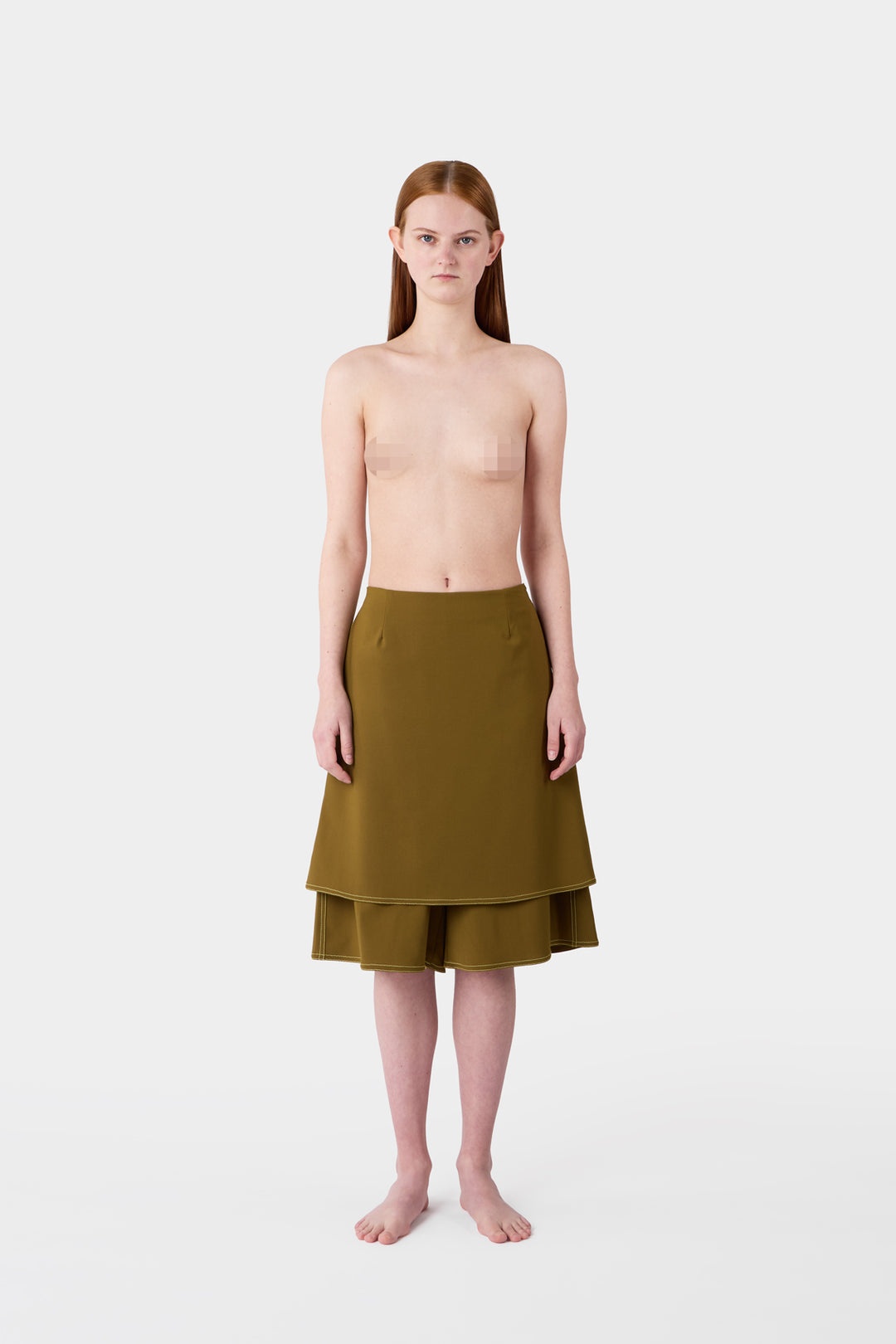 PANTA SKIRT / olive green - 1