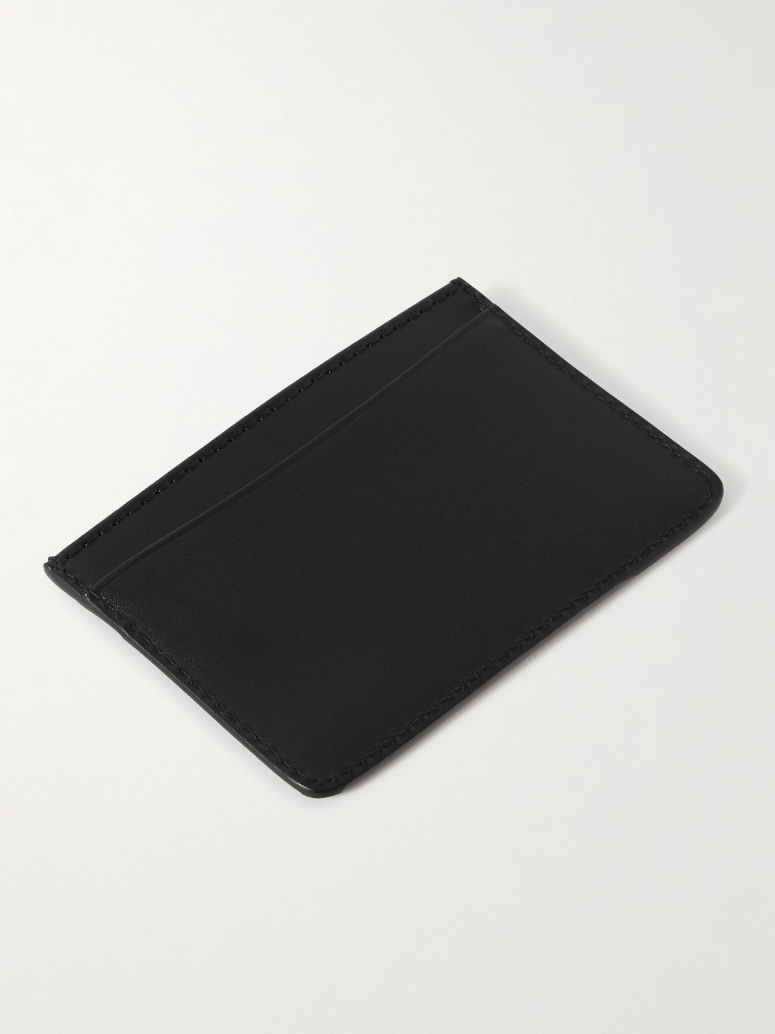 Logo-Debossed Leather Cardholder Black - 2
