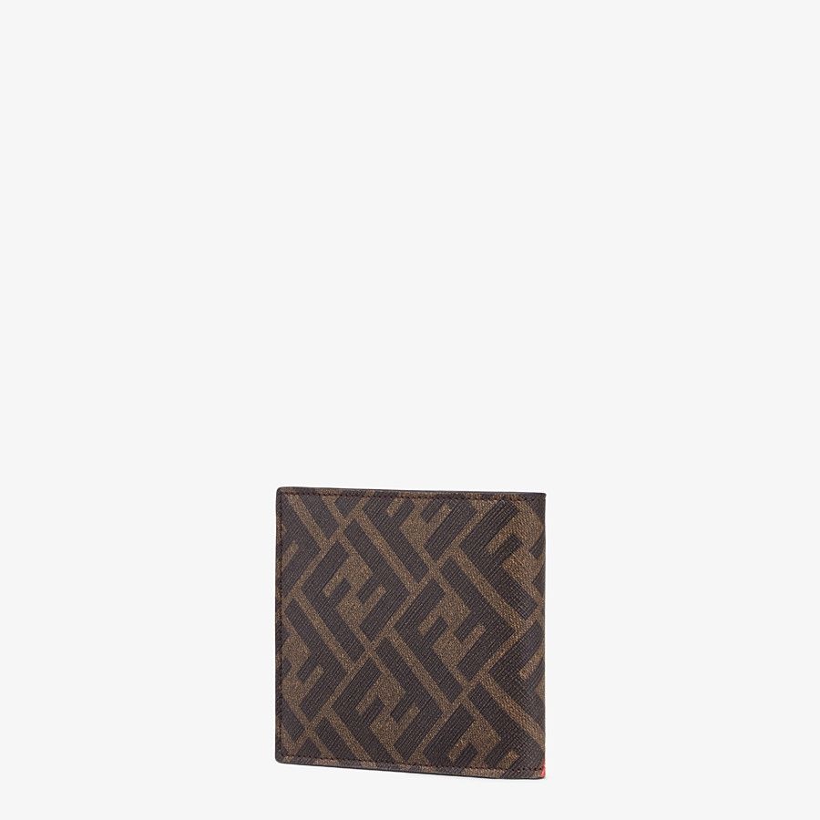 Brown fabric bi-fold - 2