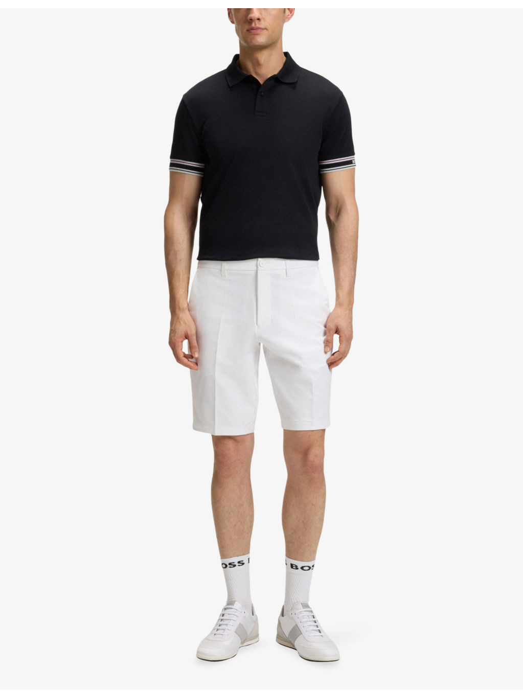 Elasticated-Waist Slim-Fit Stretch-Woven Shorts - 2
