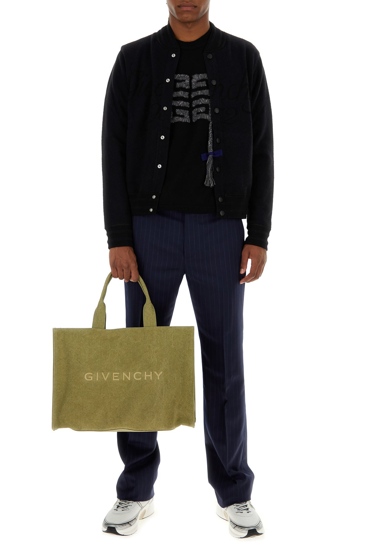 Black nylon blend bomber jacket - 6