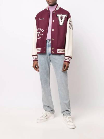 VERSACE retro-style varsity jacket outlook