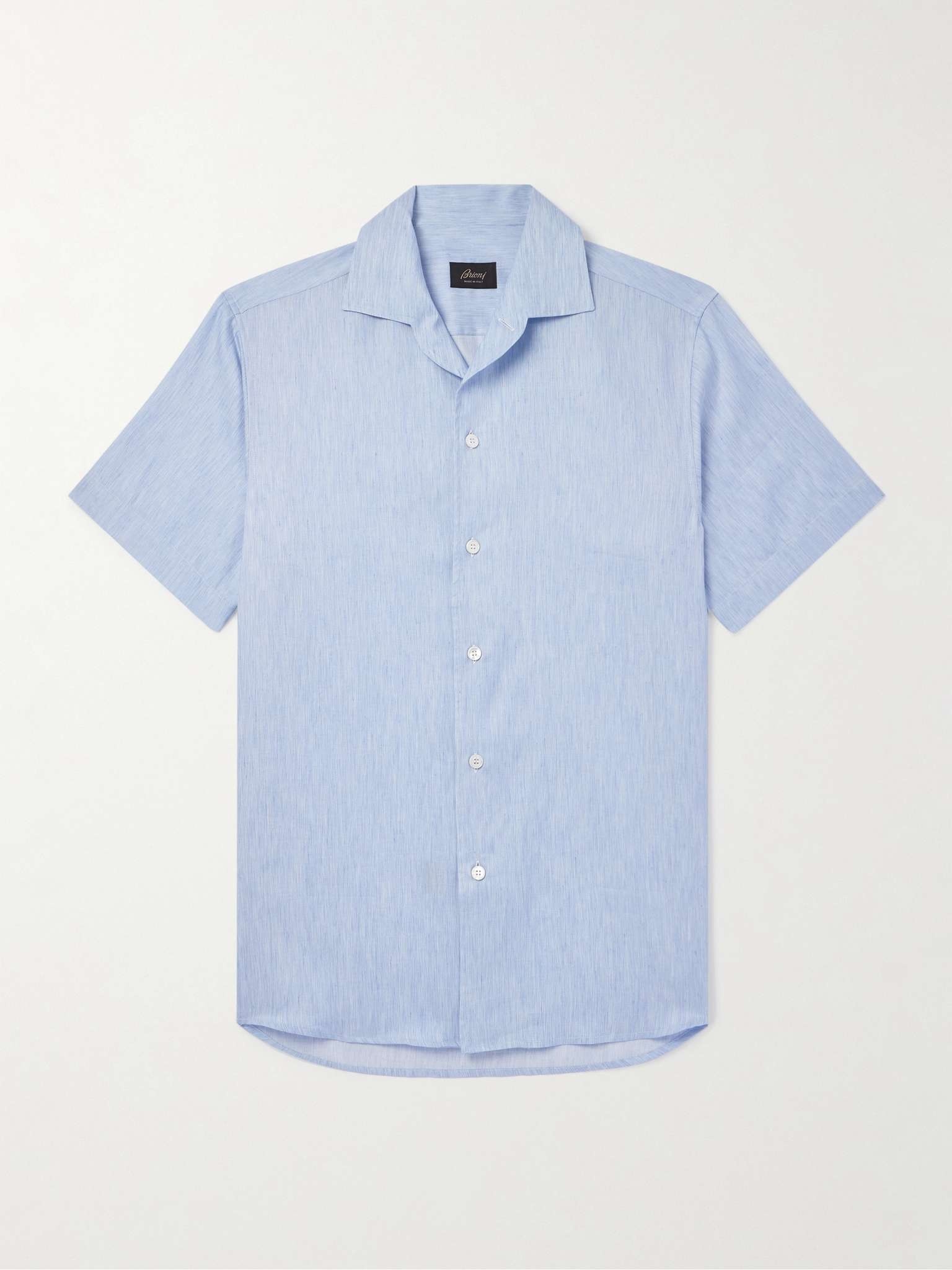 Cotton, Linen and Silk-Blend Shirt - 1