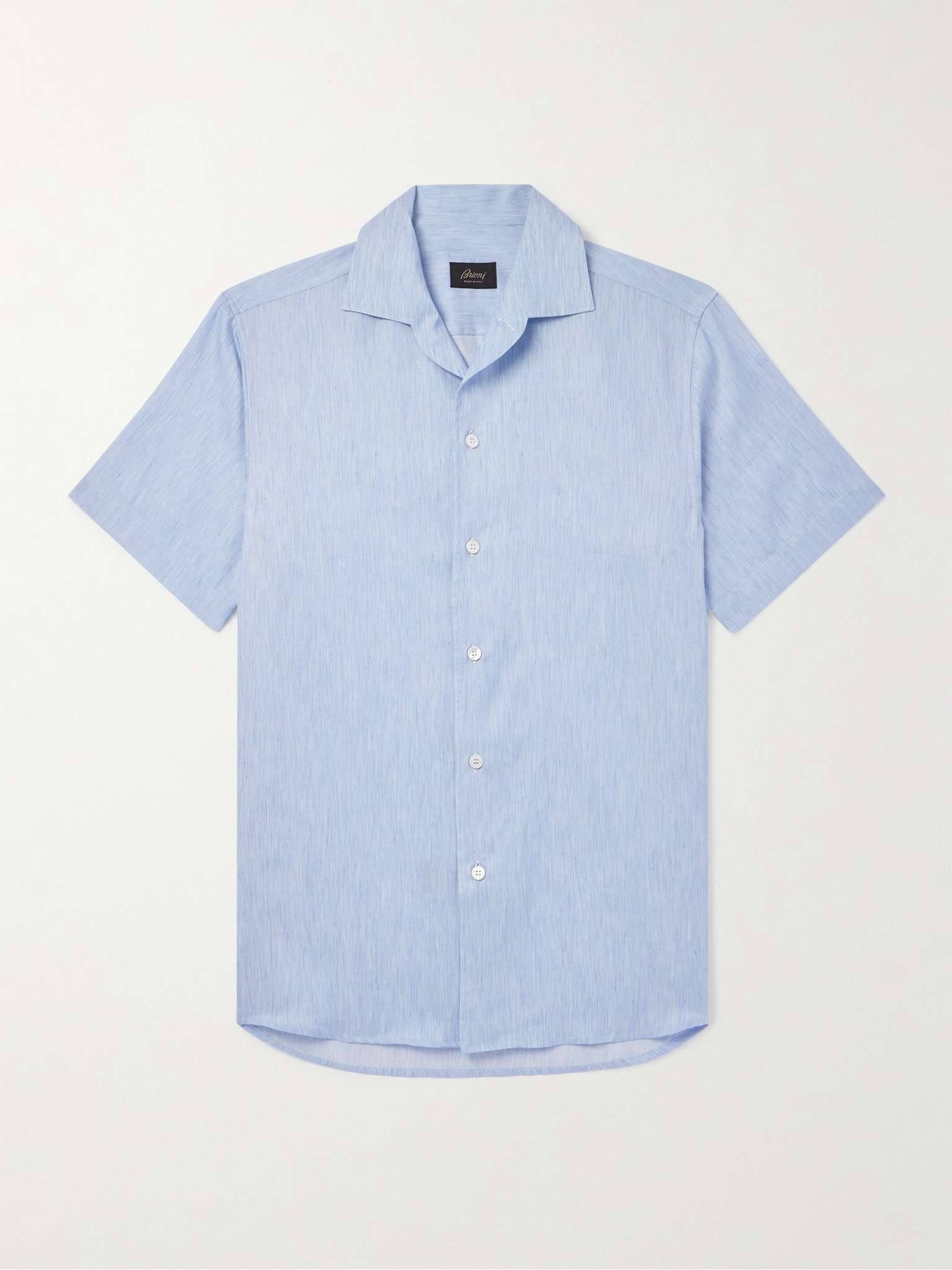 Cotton, Linen and Silk-Blend Shirt - 1