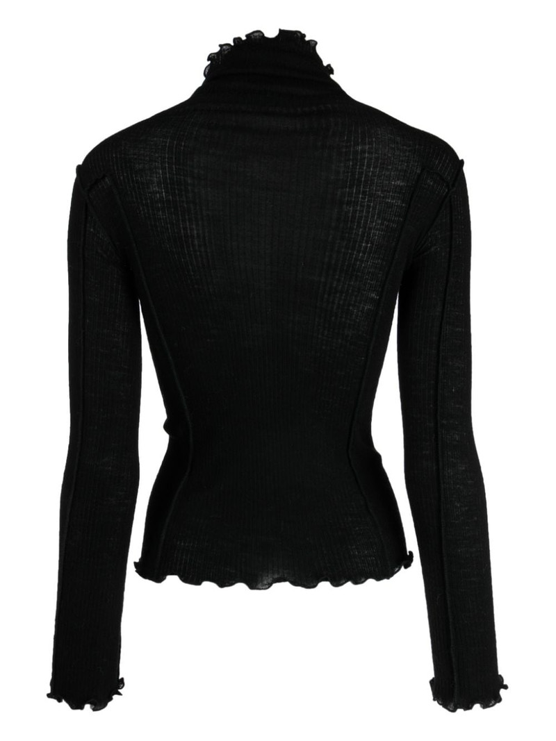 BASERANGE ribbed wool jumper outlook